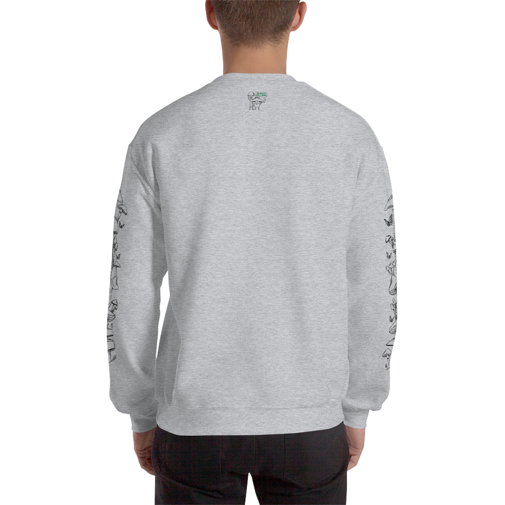 Start Hunting Mushrooms Graphic Sweatshirt