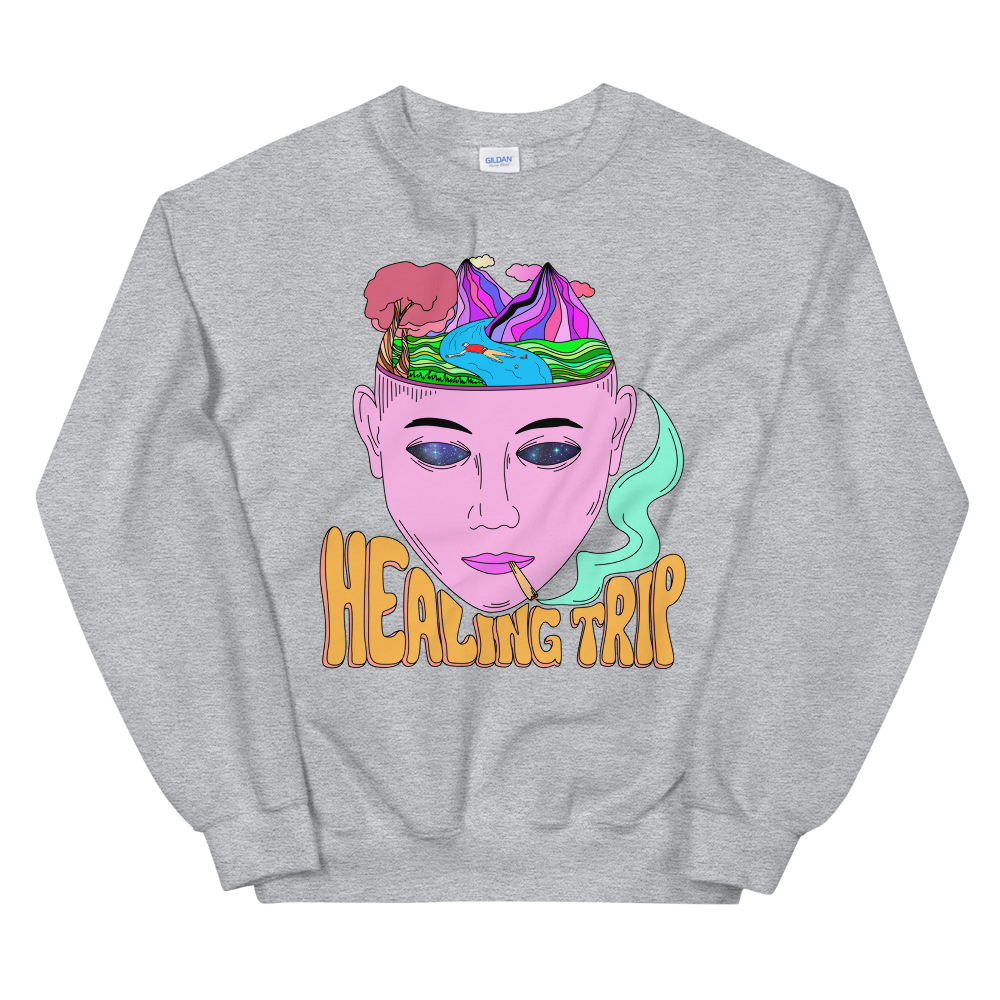 Healing Trip Graphic Sweatshirt