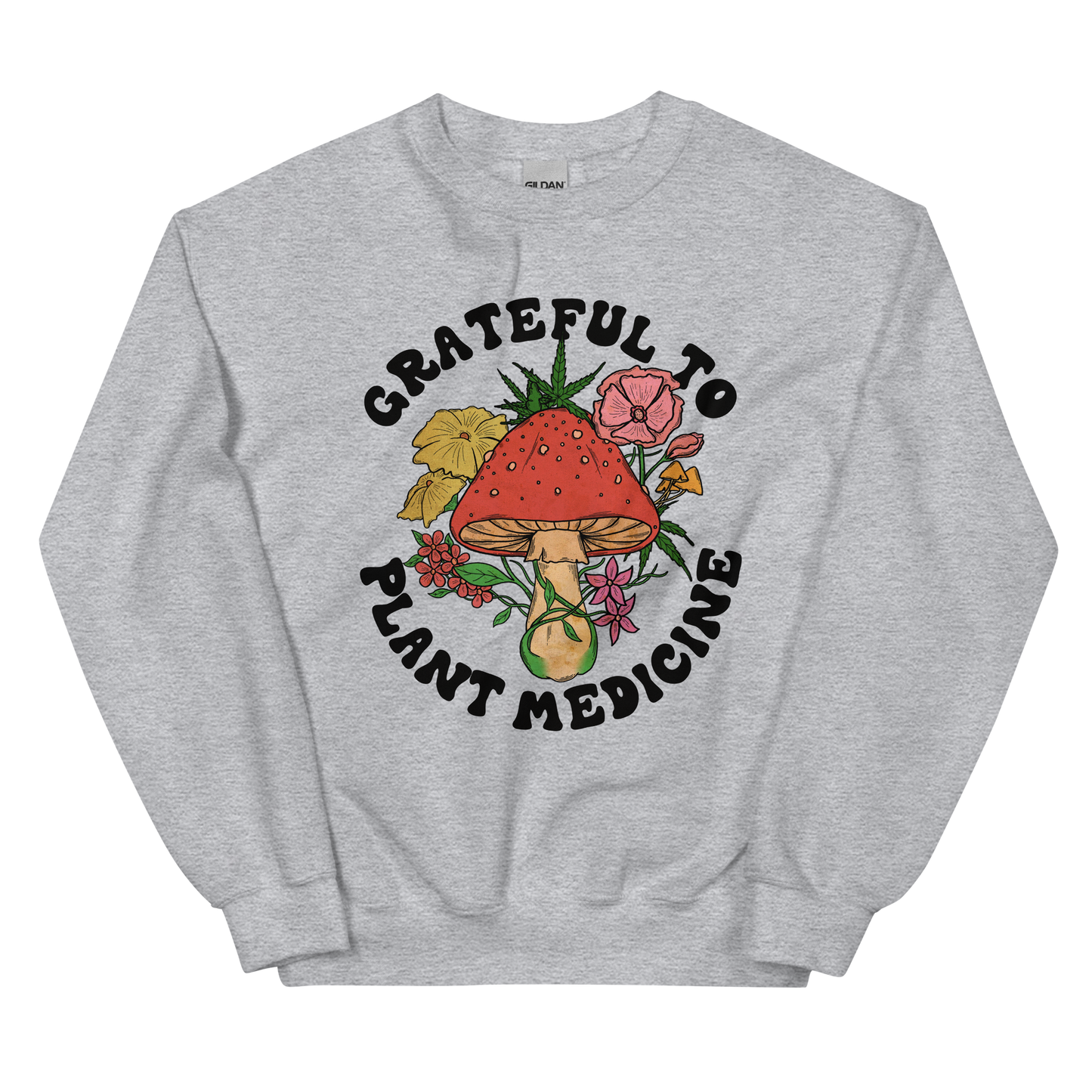 Grateful To Plants Graphic Sweatshirt