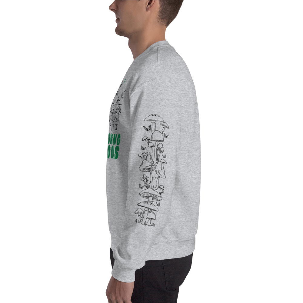 Start Hunting Mushrooms Graphic Sweatshirt