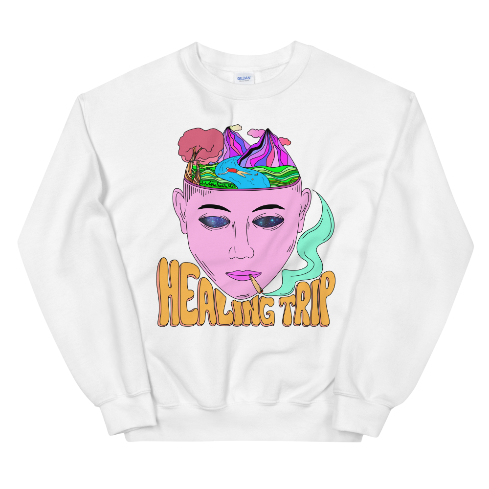 Healing Trip Graphic Sweatshirt