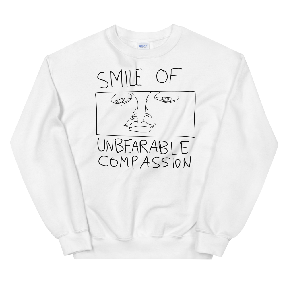 Smile Of Unbearable Compassion Doodle Graphic Sweatshirt