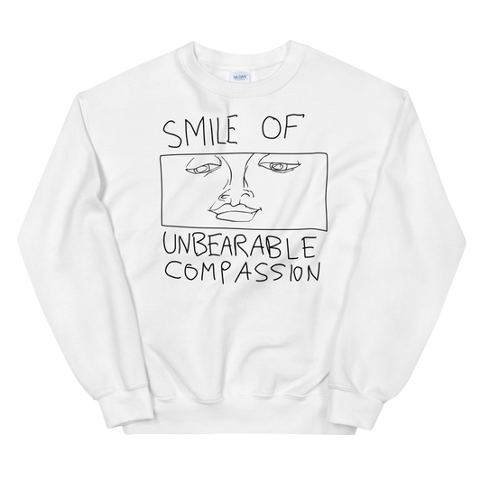 Smile Of Unbearable Compassion Doodle Graphic Sweatshirt