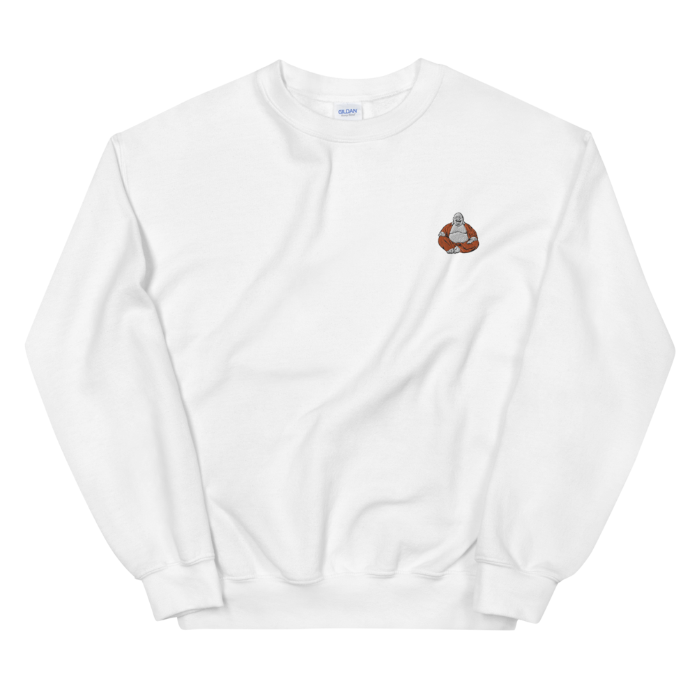 Buddha Embroidery Graphic Sweatshirt