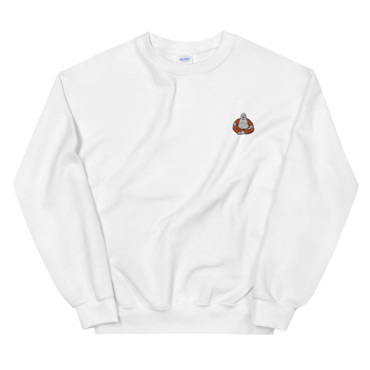 Buddha Embroidery Graphic Sweatshirt