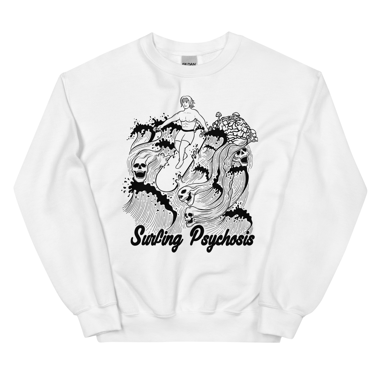 Surfing Psychosis Graphic Sweatshirt