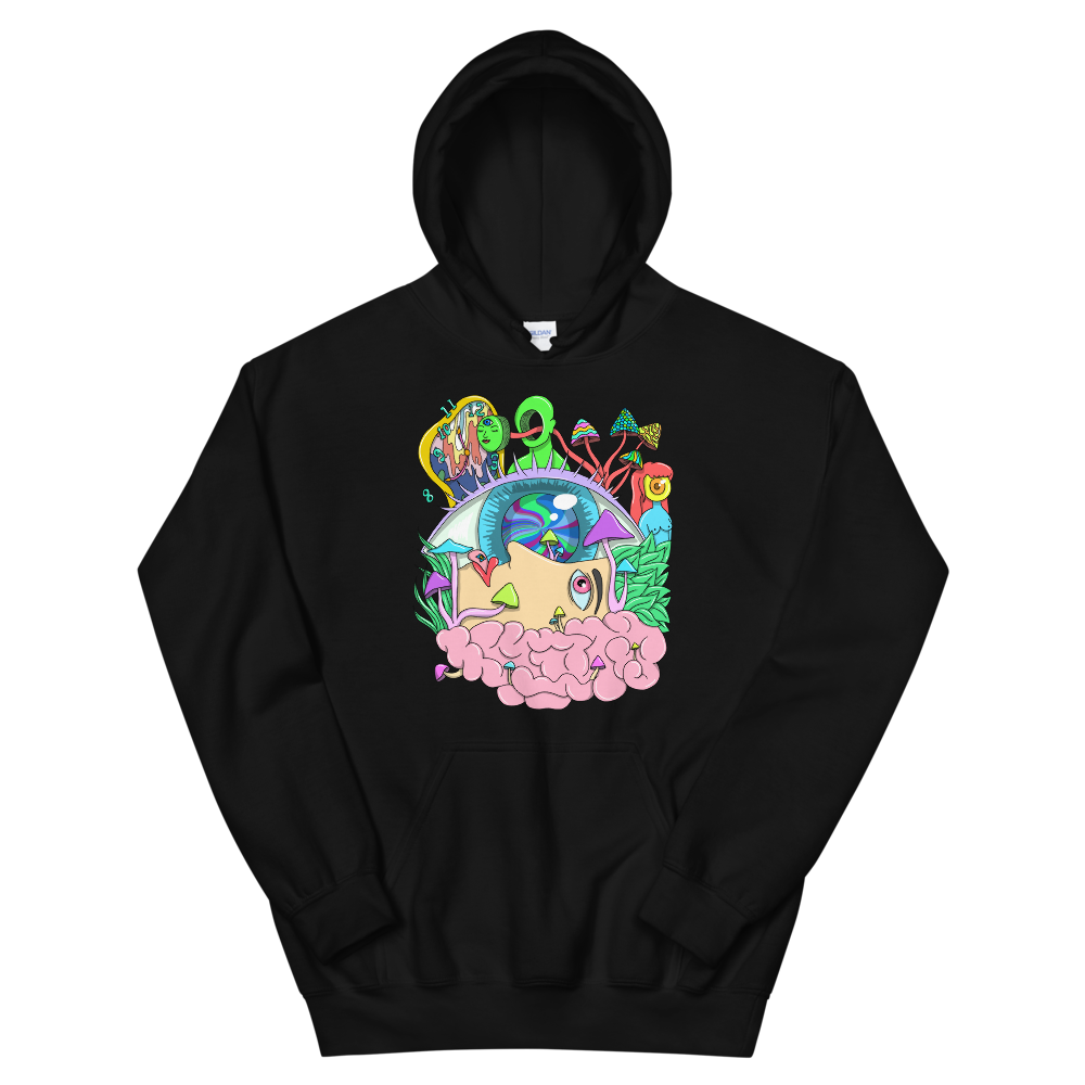 With a large front pouch pocket and drawstrings in a matching color, this Shroom Beach Hoodie is a sure crowd-favorite. It’s soft, stylish, and perfect for cooler evenings.