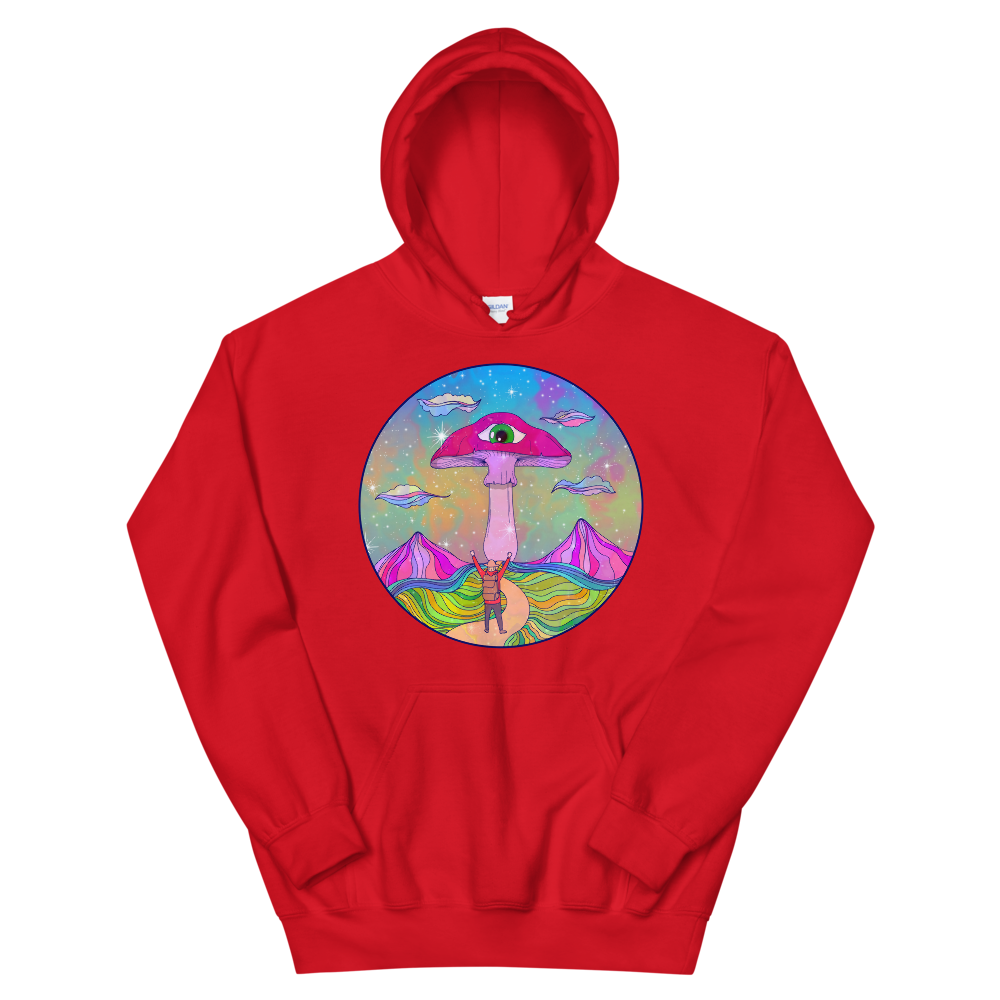 With a large front pouch pocket and drawstrings in a matching color, this Shroom Beach Hoodie is a sure crowd-favorite. It’s soft, stylish, and perfect for cooler evenings.