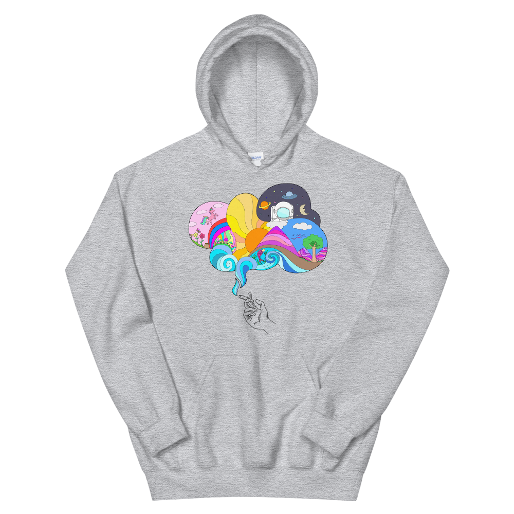 With a large front pouch pocket and drawstrings in a matching color, this Shroom Beach Hoodie is a sure crowd-favorite. It’s soft, stylish, and perfect for cooler evenings.