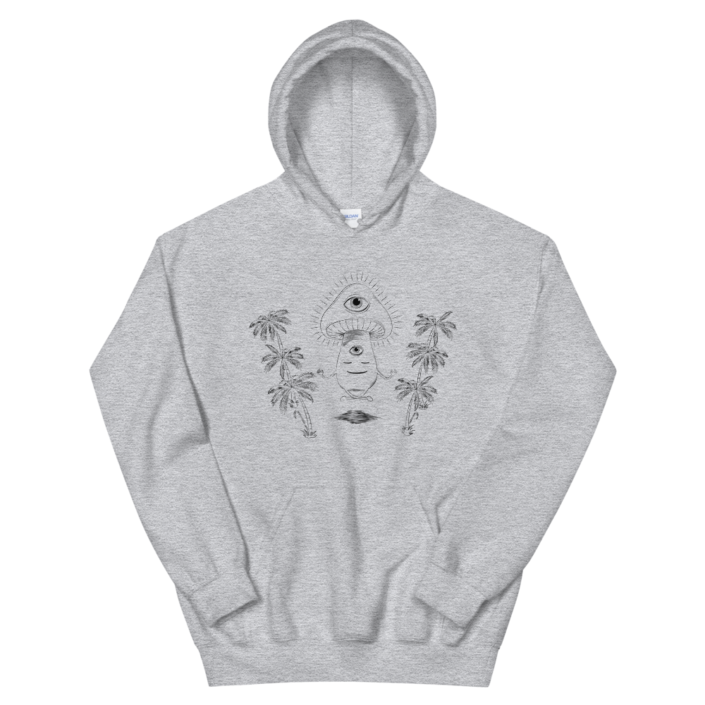 With a large front pouch pocket and drawstrings in a matching color, this Shroom Beach Hoodie is a sure crowd-favorite. It’s soft, stylish, and perfect for cooler evenings.