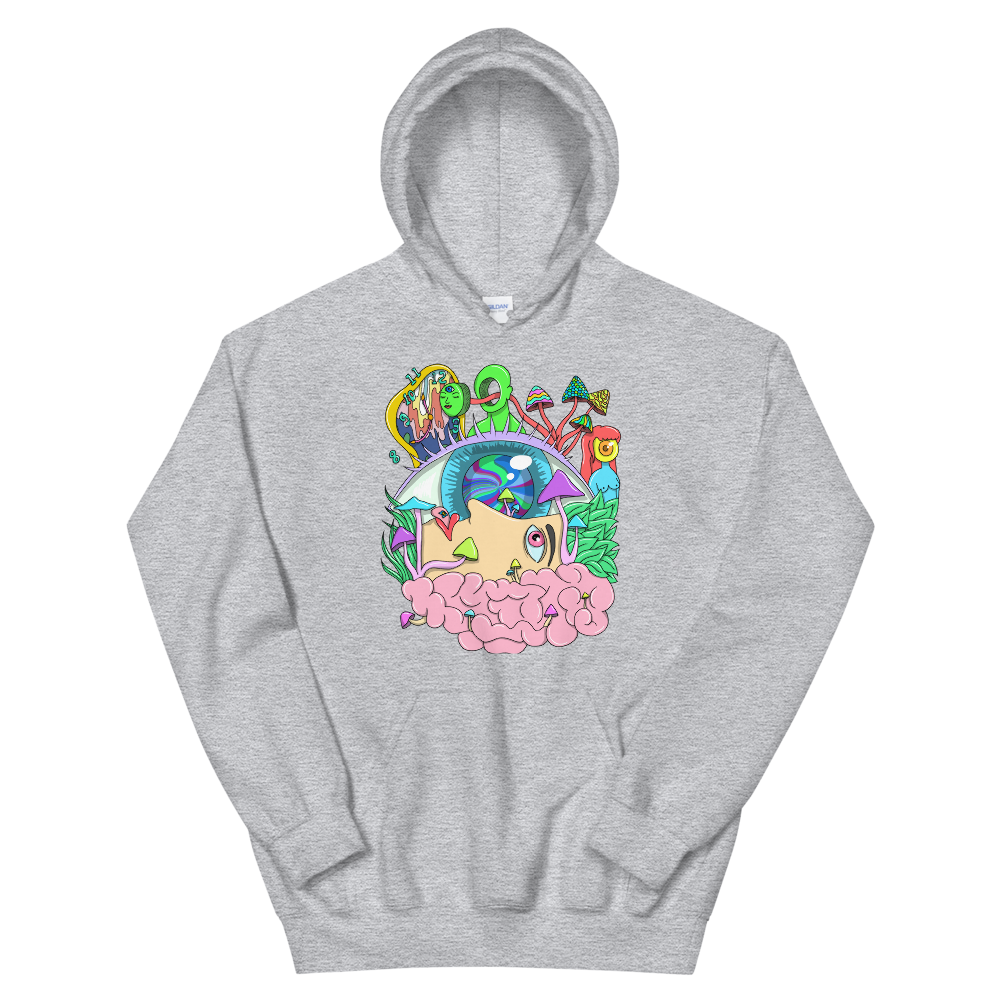 With a large front pouch pocket and drawstrings in a matching color, this Shroom Beach Hoodie is a sure crowd-favorite. It’s soft, stylish, and perfect for cooler evenings.