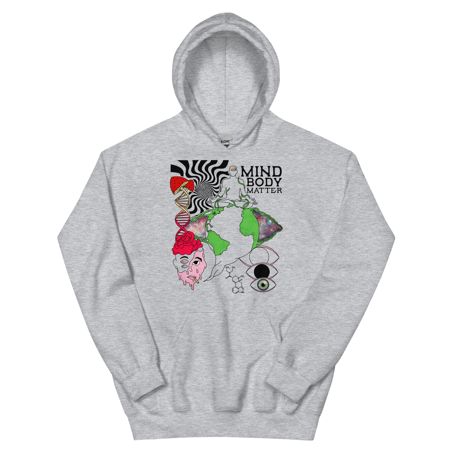 Mind Body Matter Graphic Hoodie