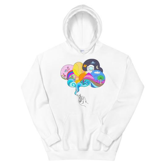 With a large front pouch pocket and drawstrings in a matching color, this Shroom Beach Hoodie is a sure crowd-favorite. It’s soft, stylish, and perfect for cooler evenings.