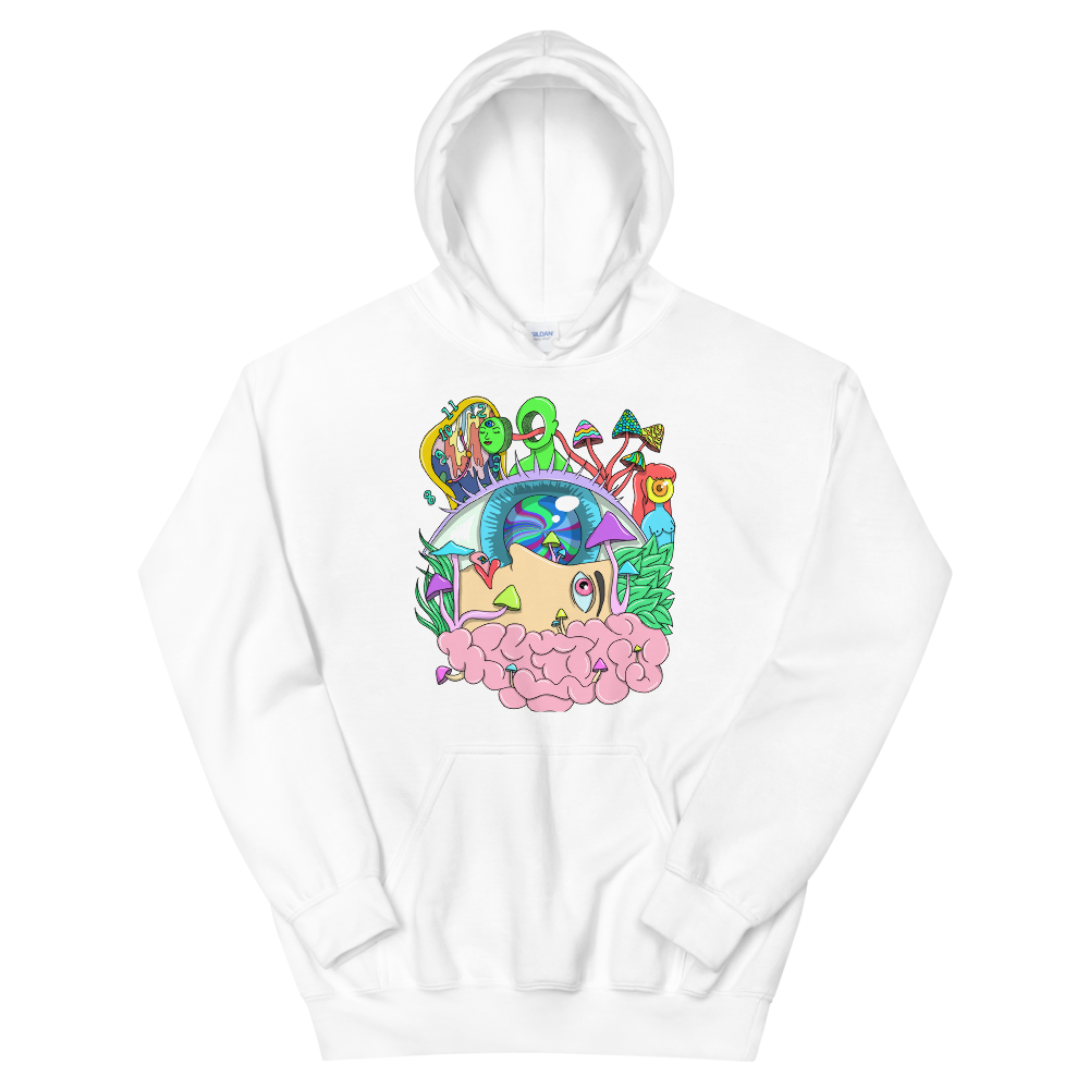 With a large front pouch pocket and drawstrings in a matching color, this Shroom Beach Hoodie is a sure crowd-favorite. It’s soft, stylish, and perfect for cooler evenings.