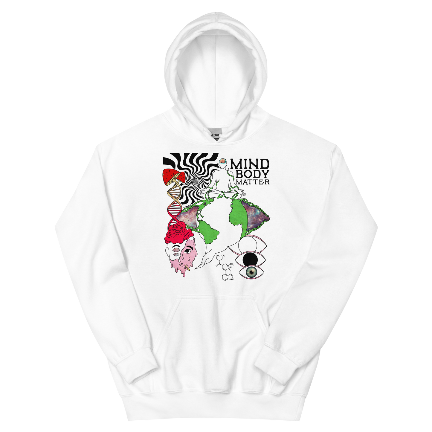 Mind Body Matter Graphic Hoodie