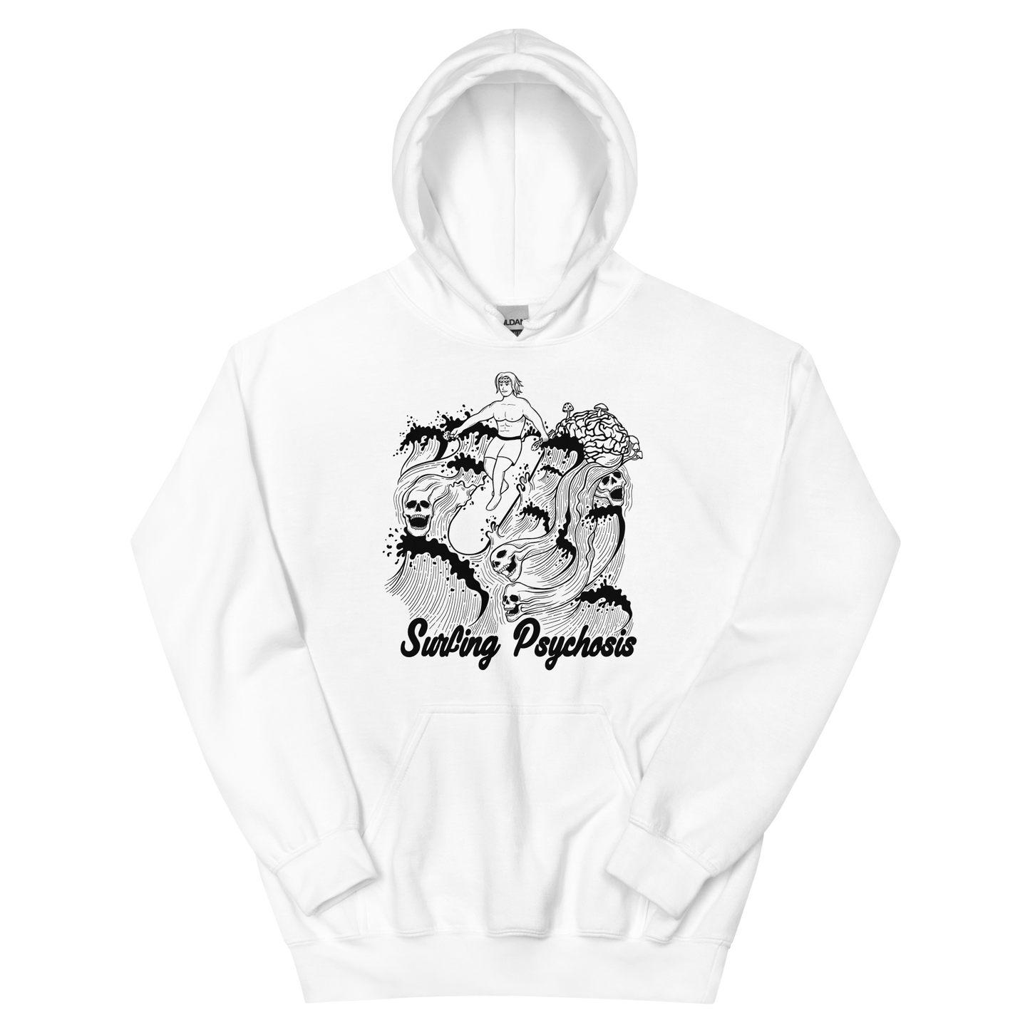 Surfing Psychosis Graphic Hoodie