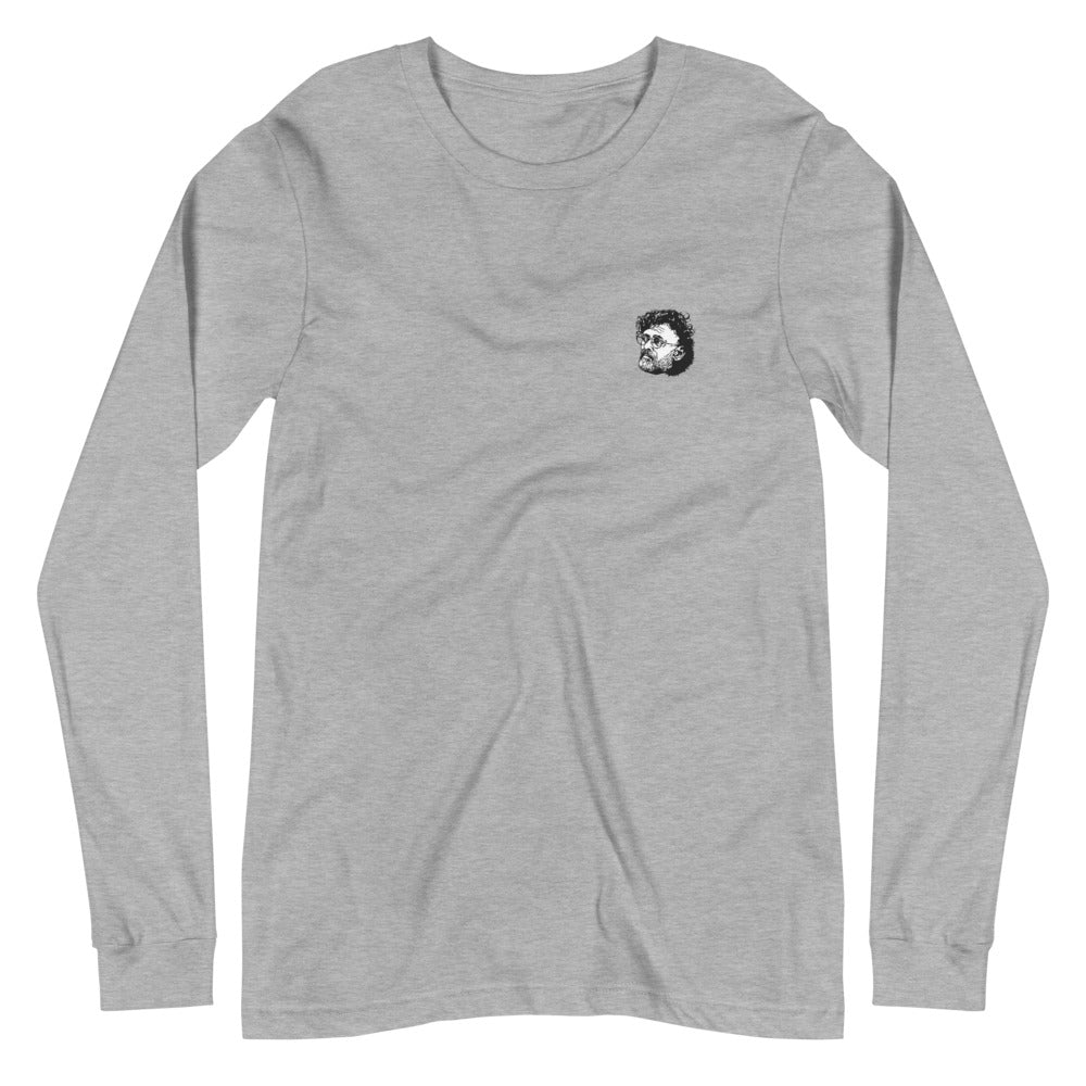 Terrence McKenna Embroidery Graphic Long Sleeve Tee