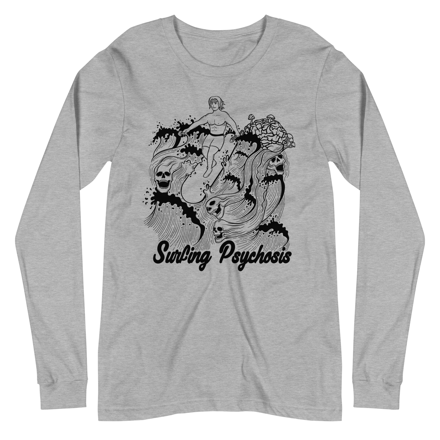 Surfing Psychosis Graphic Long Sleeve Tee