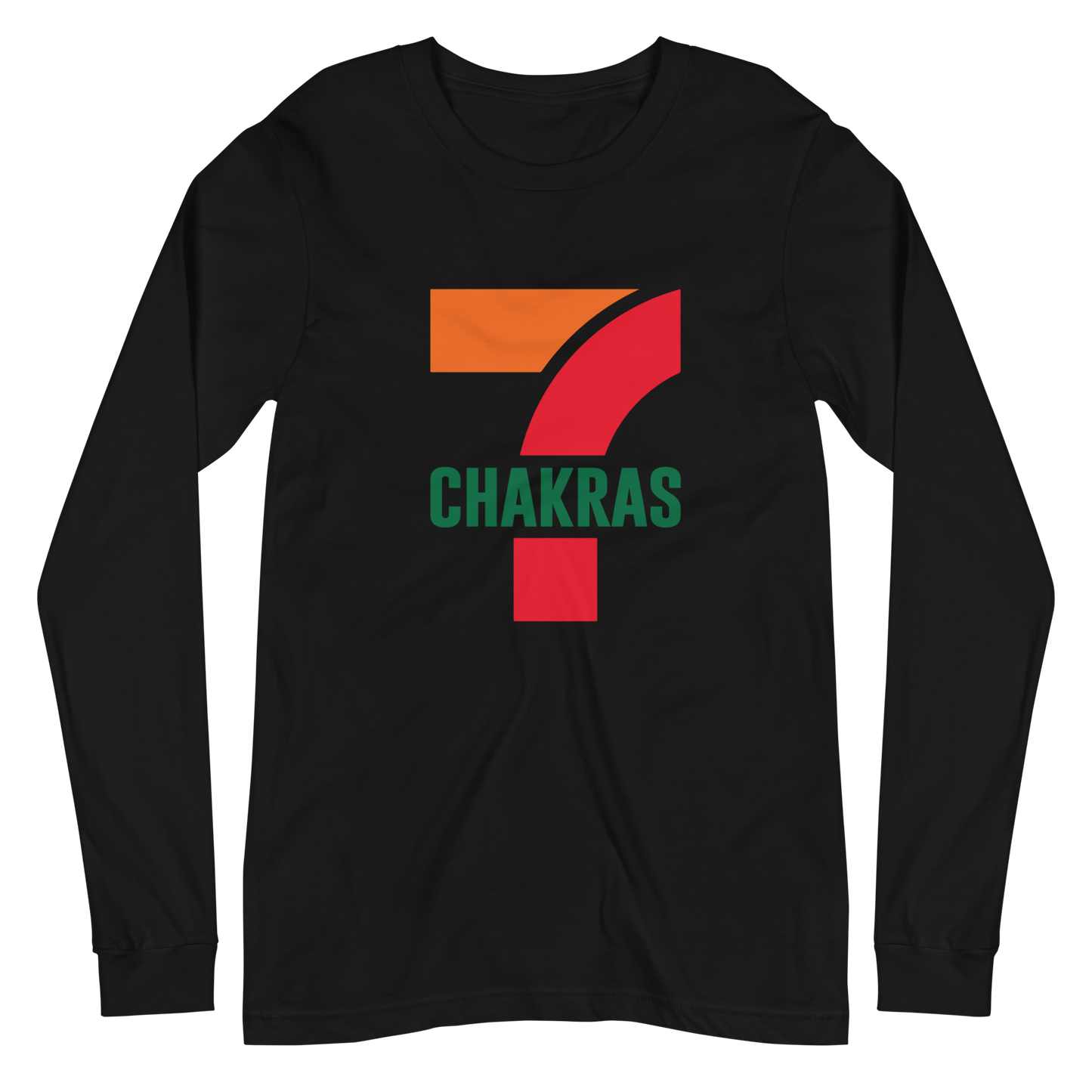 7 Chakras Graphic Long Sleeve Tee