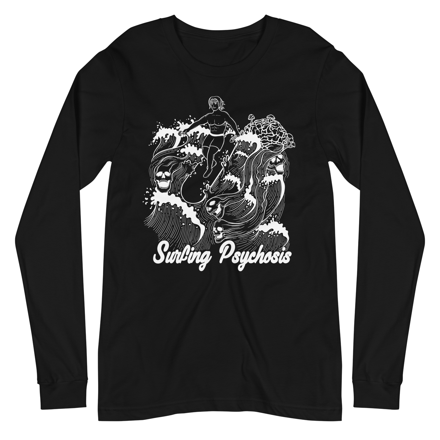 Surfing Psychosis Graphic Long Sleeve Tee