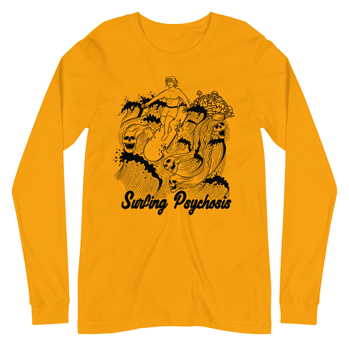 Surfing Psychosis Graphic Long Sleeve Tee