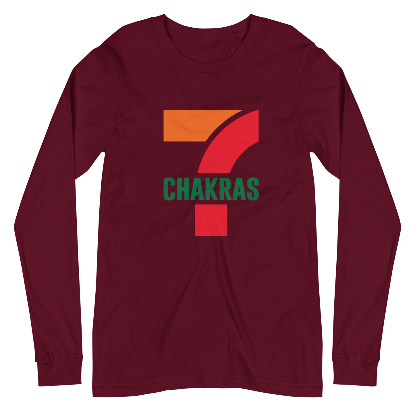 7 Chakras Graphic Long Sleeve Tee