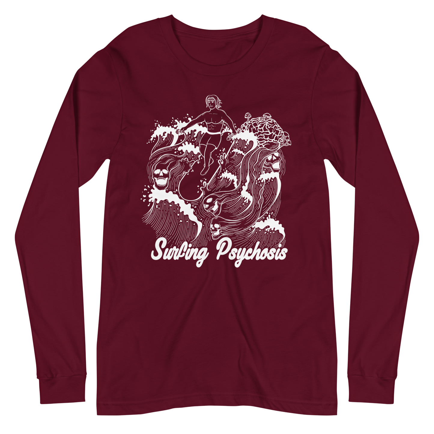 Surfing Psychosis Graphic Long Sleeve Tee