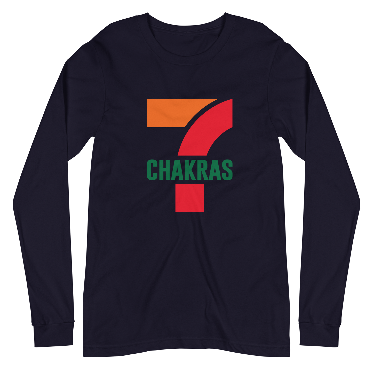 7 Chakras Graphic Long Sleeve Tee