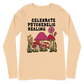 Celebrate Pyschedelic Healing Graphic Long Sleeve Tee