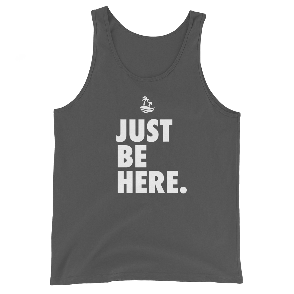 Just Be Here Graphic Tank Top