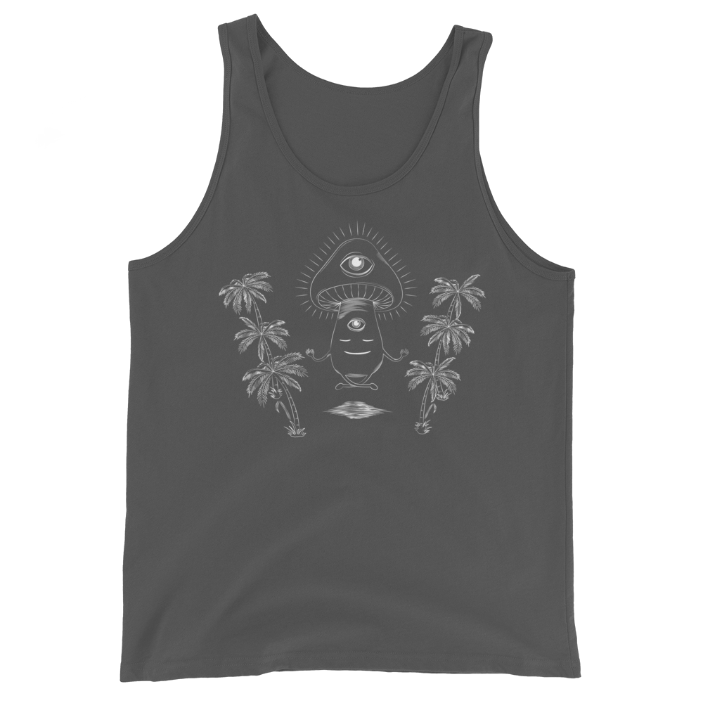 Shroom Beach Meditating Graphic Tank Top