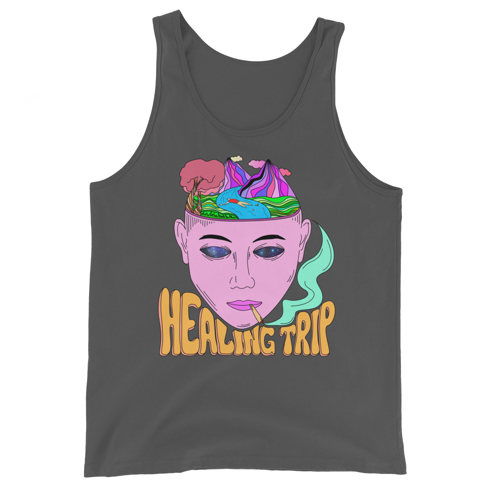 Healing Trip Graphic Tank Top