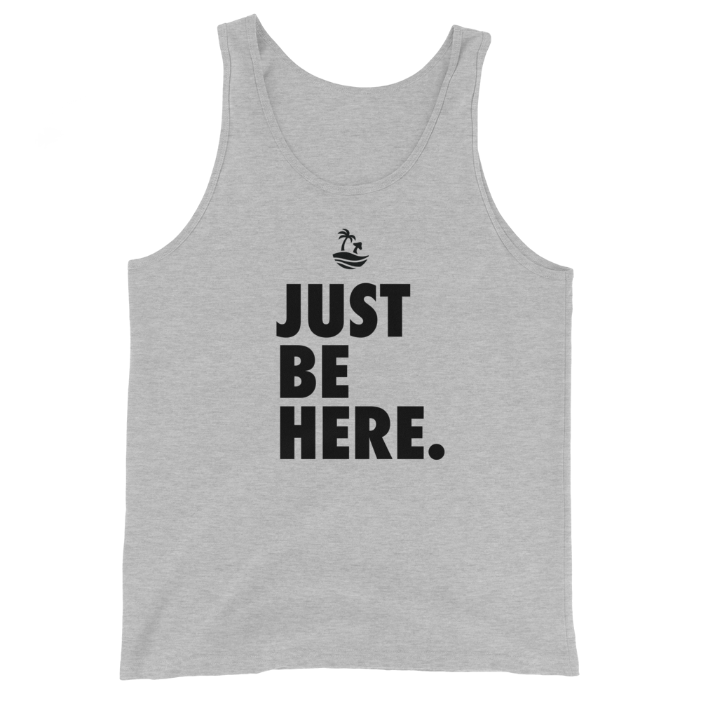 Just Be Here Graphic Tank Top