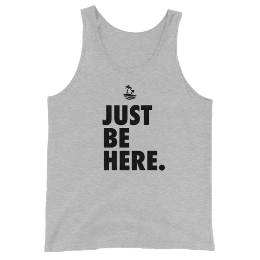 Just Be Here Graphic Tank Top