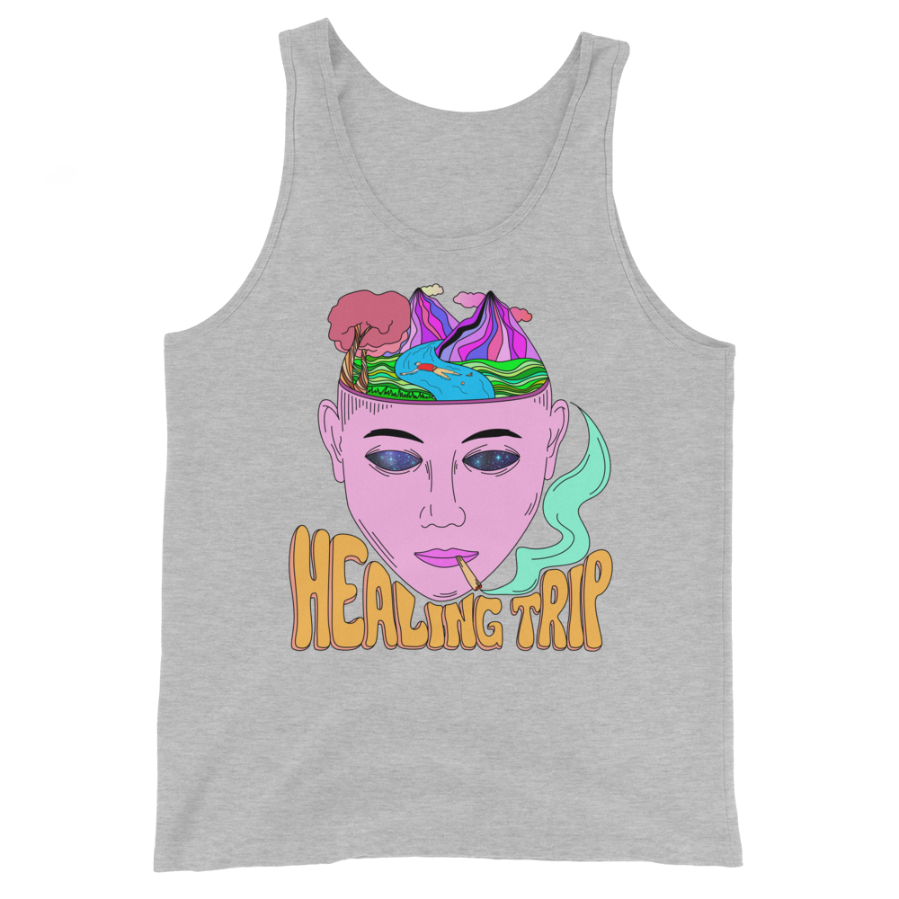 Healing Trip Graphic Tank Top