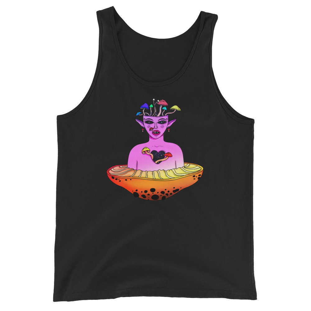 Mushroom Elf Graphic Tank Top