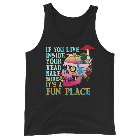 If You Live Inside Your Head Graphic Tank Top