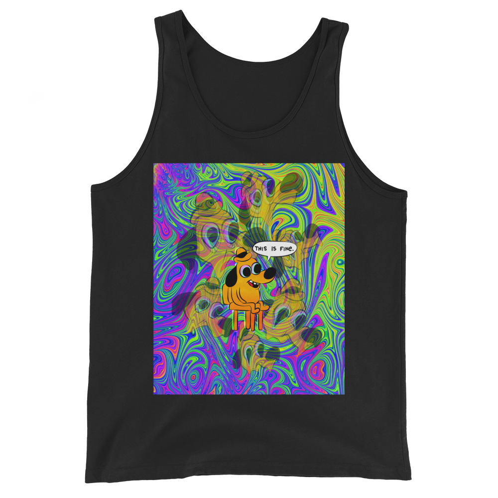 This Is Fine  Graphic Tank Top