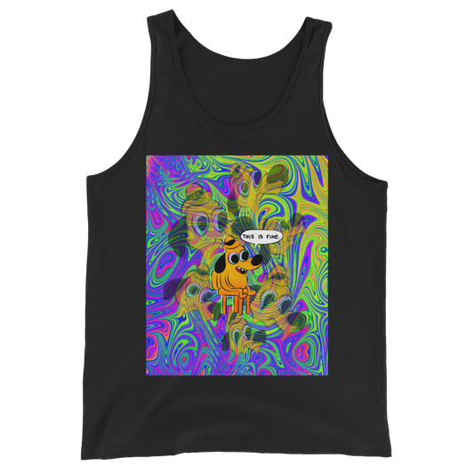 This Is Fine  Graphic Tank Top