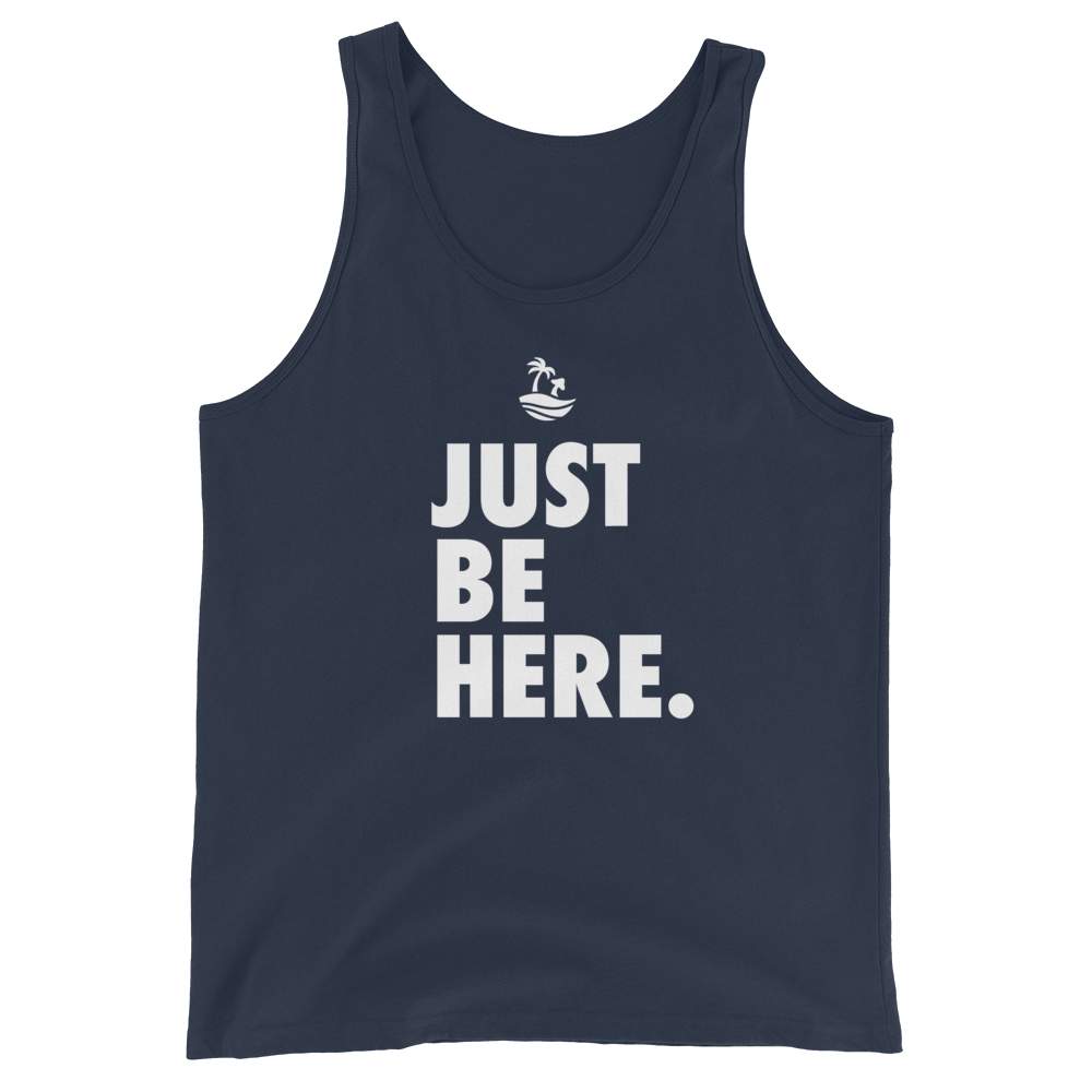 Just Be Here Graphic Tank Top