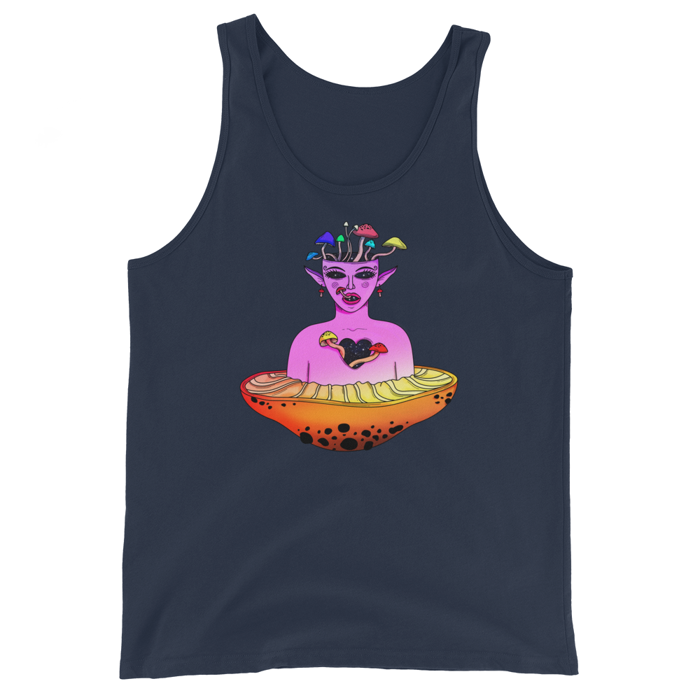 Mushroom Elf Graphic Tank Top