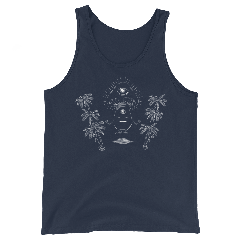 Shroom Beach Meditating Graphic Tank Top