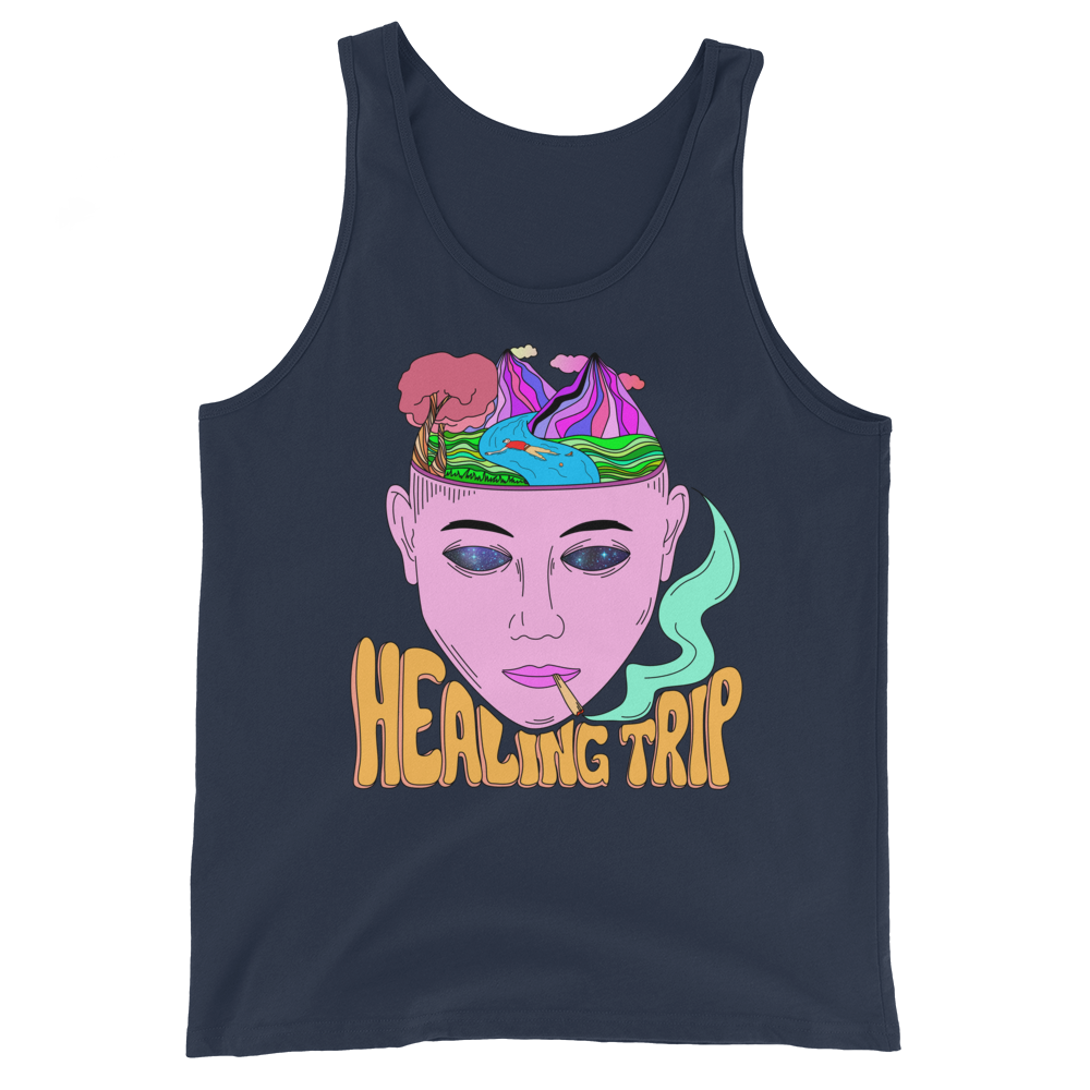 Healing Trip Graphic Tank Top