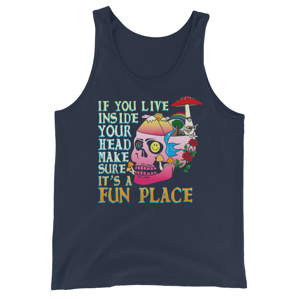 If You Live Inside Your Head Graphic Tank Top