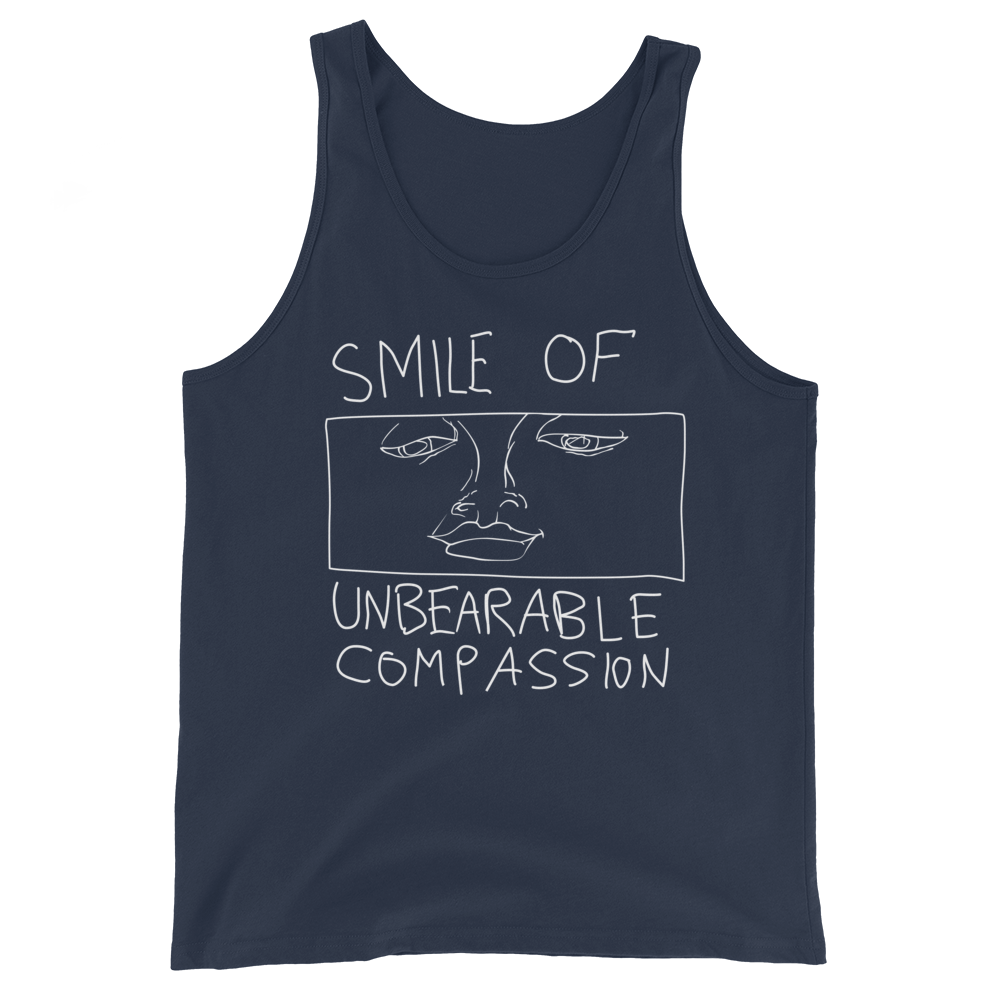 Smile Of Unbearable Compassion Doodle Graphic Tank Top