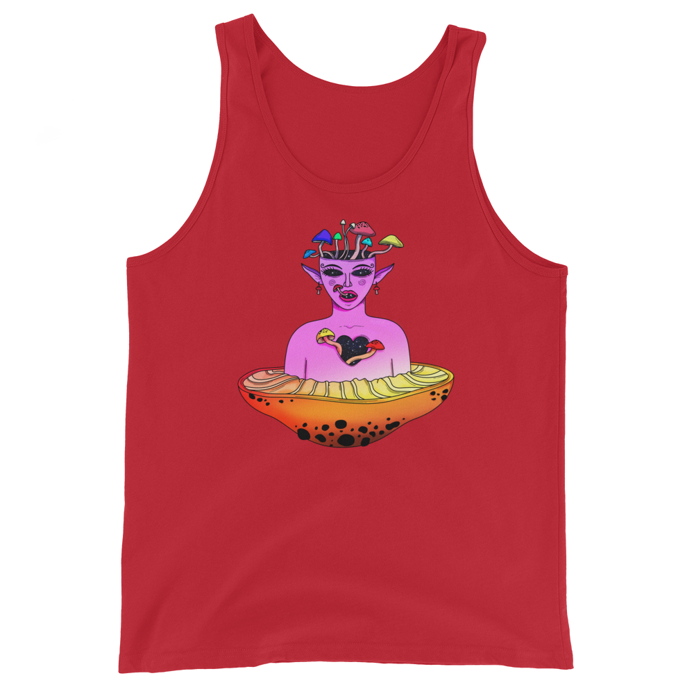 Mushroom Elf Graphic Tank Top