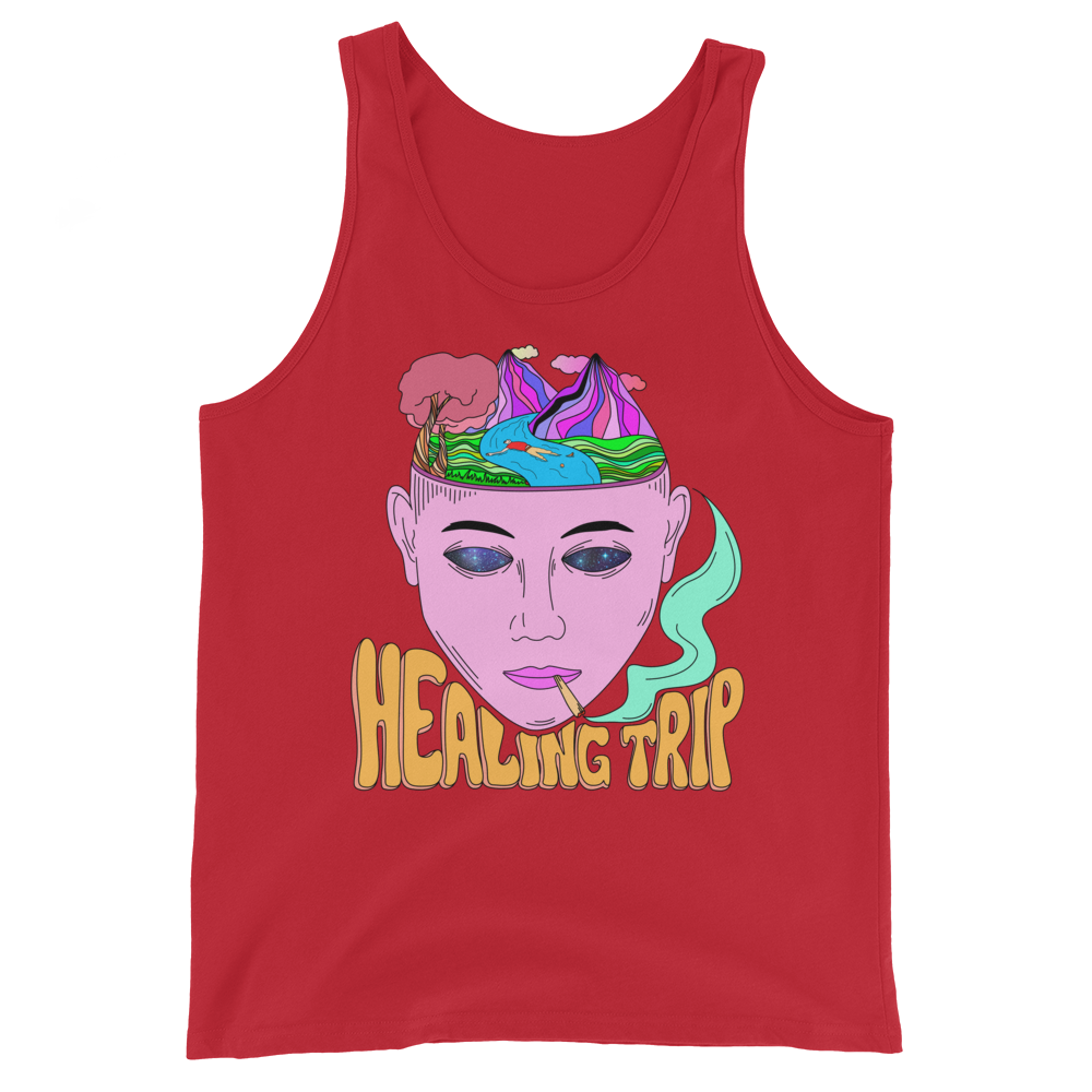 Healing Trip Graphic Tank Top