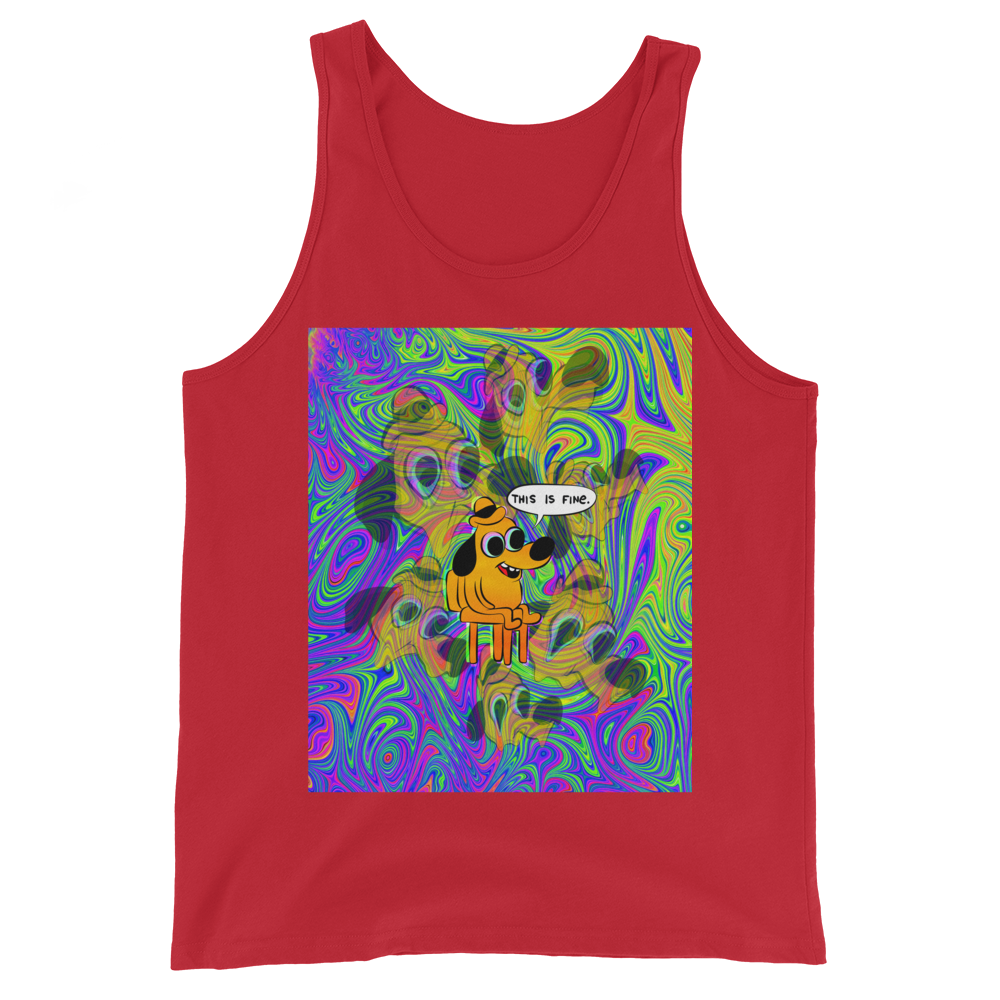 This Is Fine  Graphic Tank Top