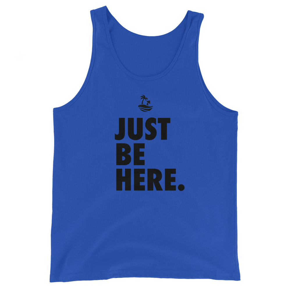 Just Be Here Graphic Tank Top