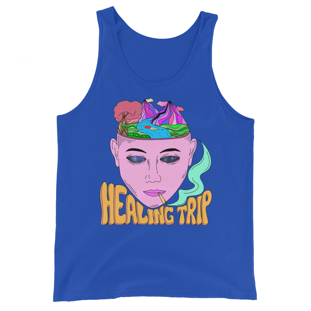 Healing Trip Graphic Tank Top